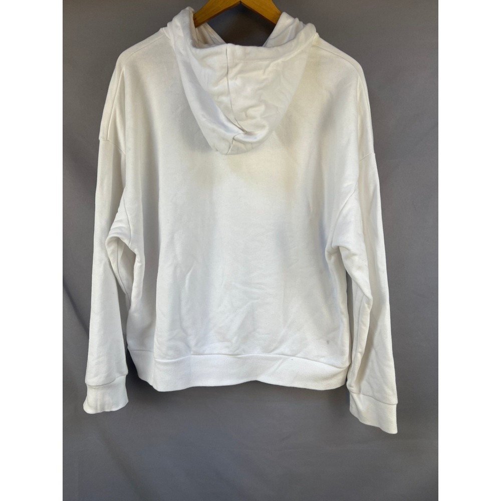 PUMA Women's White Hoodie Sweatshirt Athleisure Casual Pullover - Picture 3 of 6